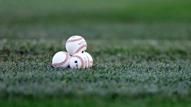pile of baseballs
